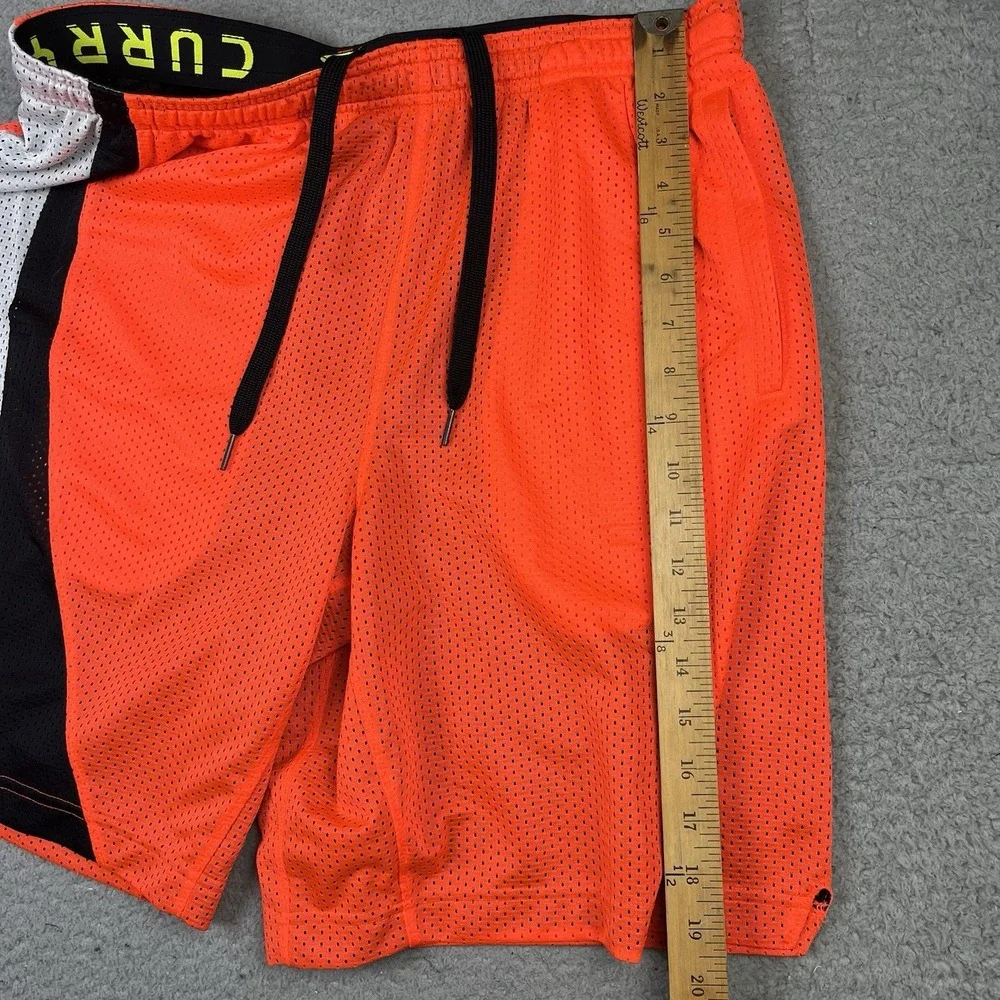 Under Armour Steph Curry Splash Basketball Shorts Mens Size Large Orange
